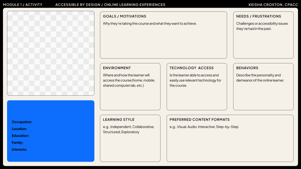 Download the Learner Persona Template